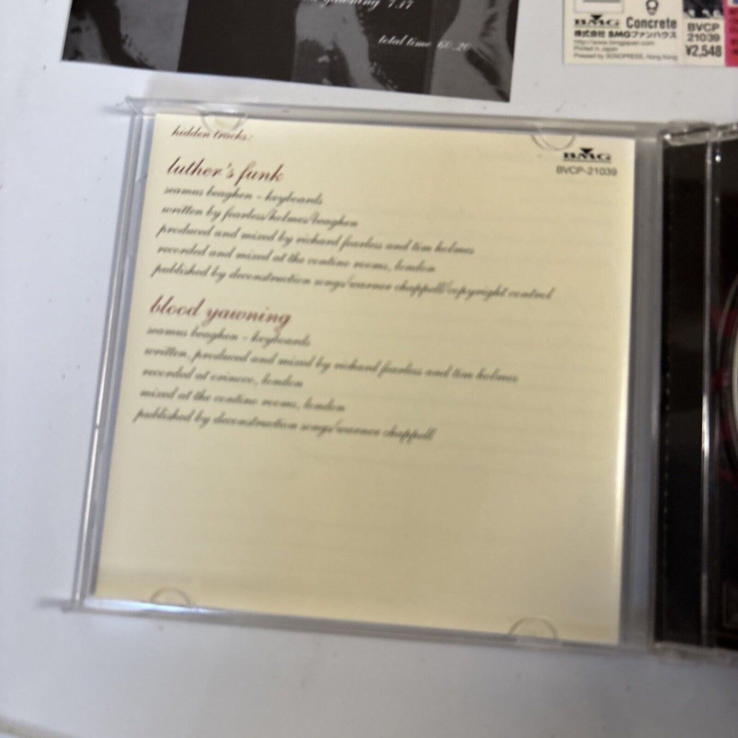 Death In Vegas – The Contino Sessions (CD, 1999) bvcp-21039 Japan obi