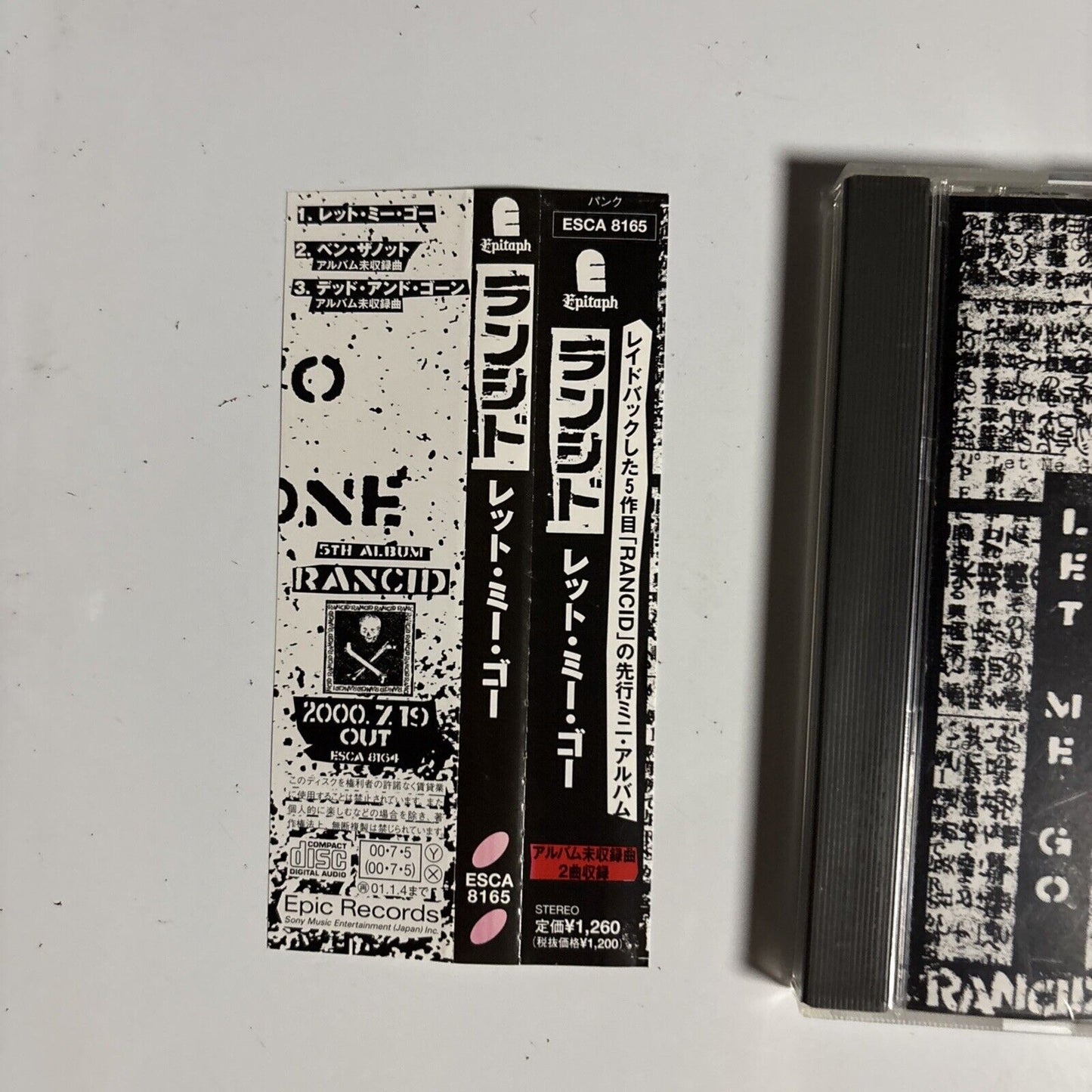 Rancid – Let Me Go (CD, 2000) esca-8165 Japan obi