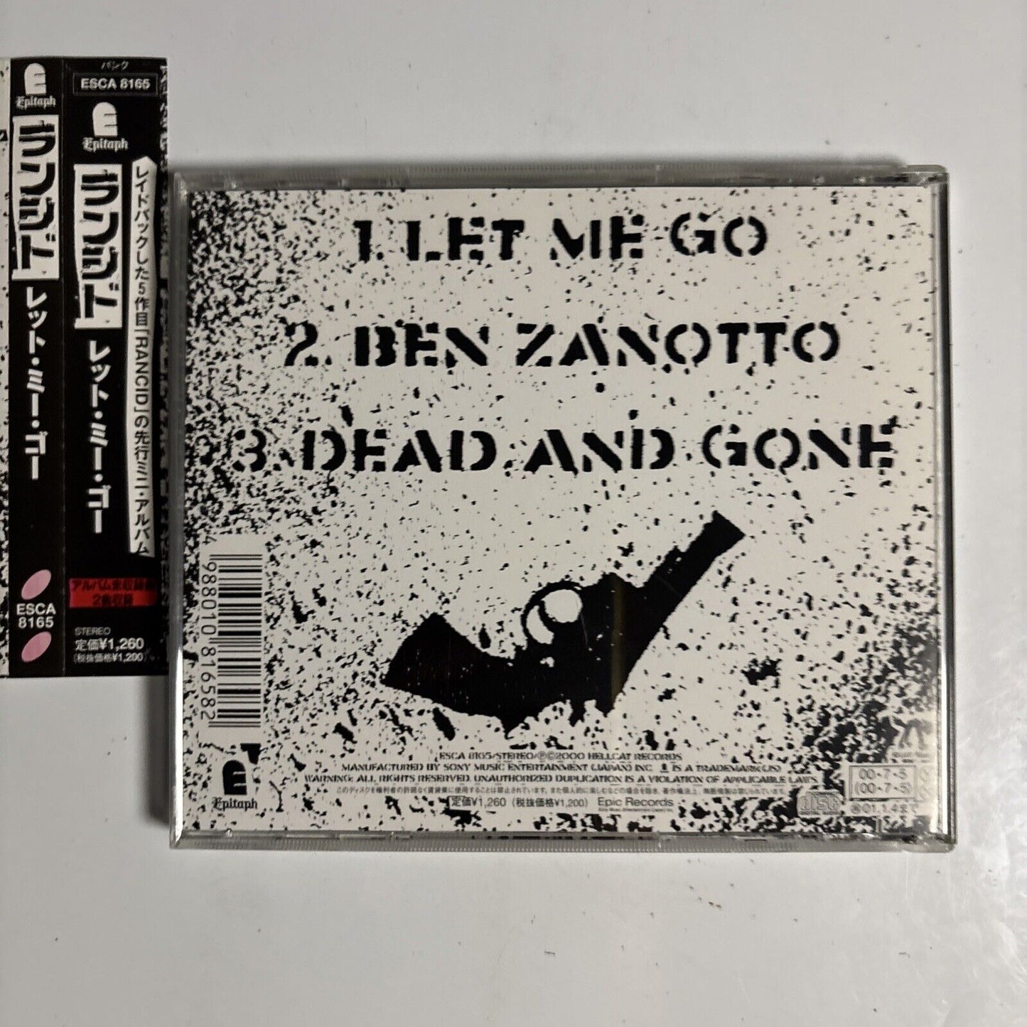 Rancid – Let Me Go (CD, 2000) esca-8165 Japan obi