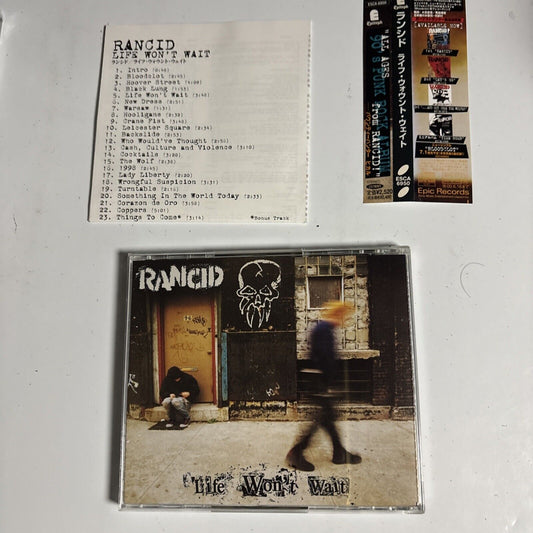 Rancid – Life Won't Wait (CD, 1998) esca-6950 Japan Bonus Track, obi
