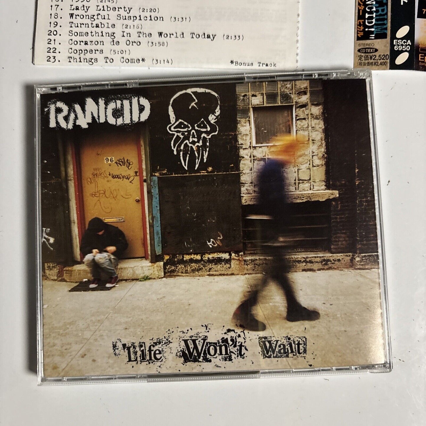 Rancid – Life Won't Wait (CD, 1998) esca-6950 Japan Bonus Track, obi