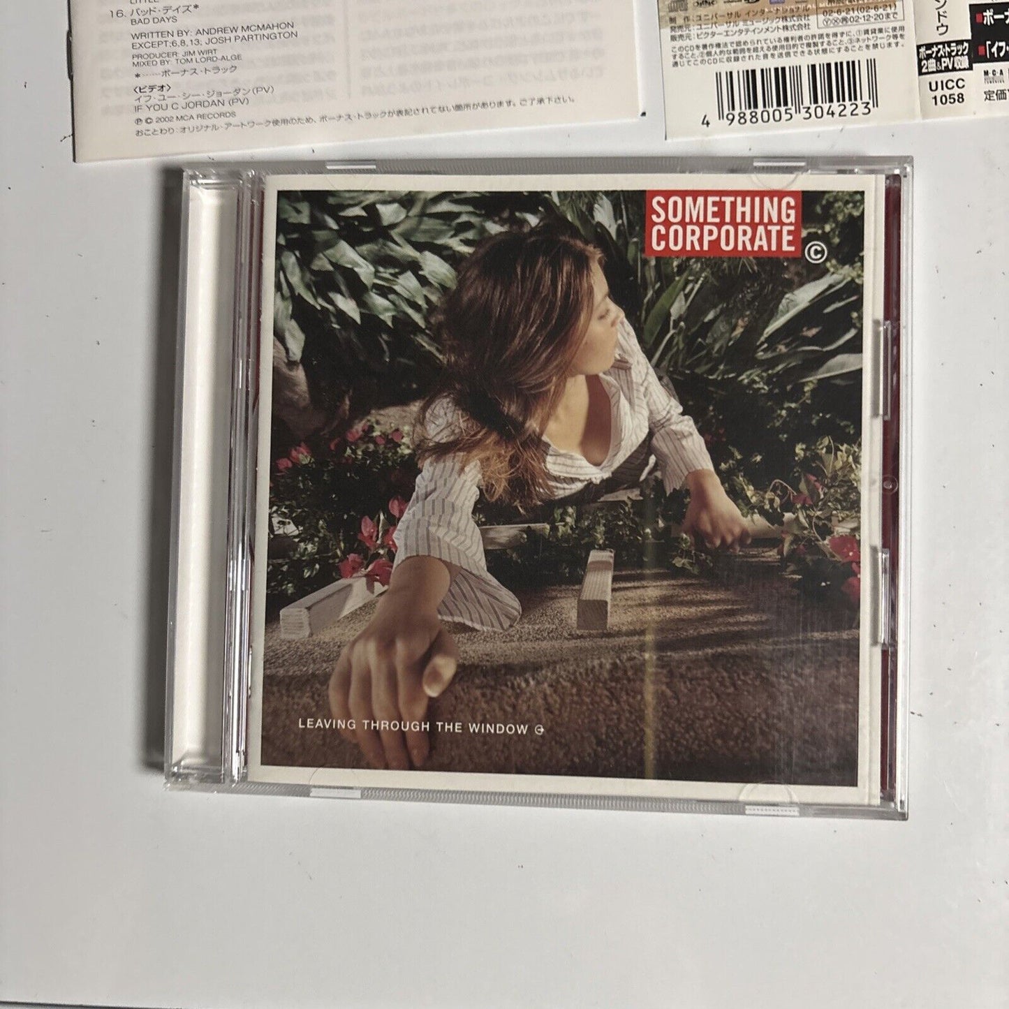 Something Corporate – Leaving Through The Window (CD, 2002) uicc-1058 Japan obi