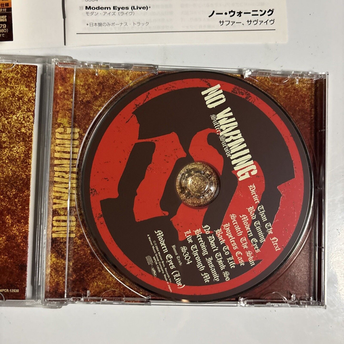 No Warning – Suffer, Survive (CD, 2005) wpcr-12030 Japan Bonus Track, obi