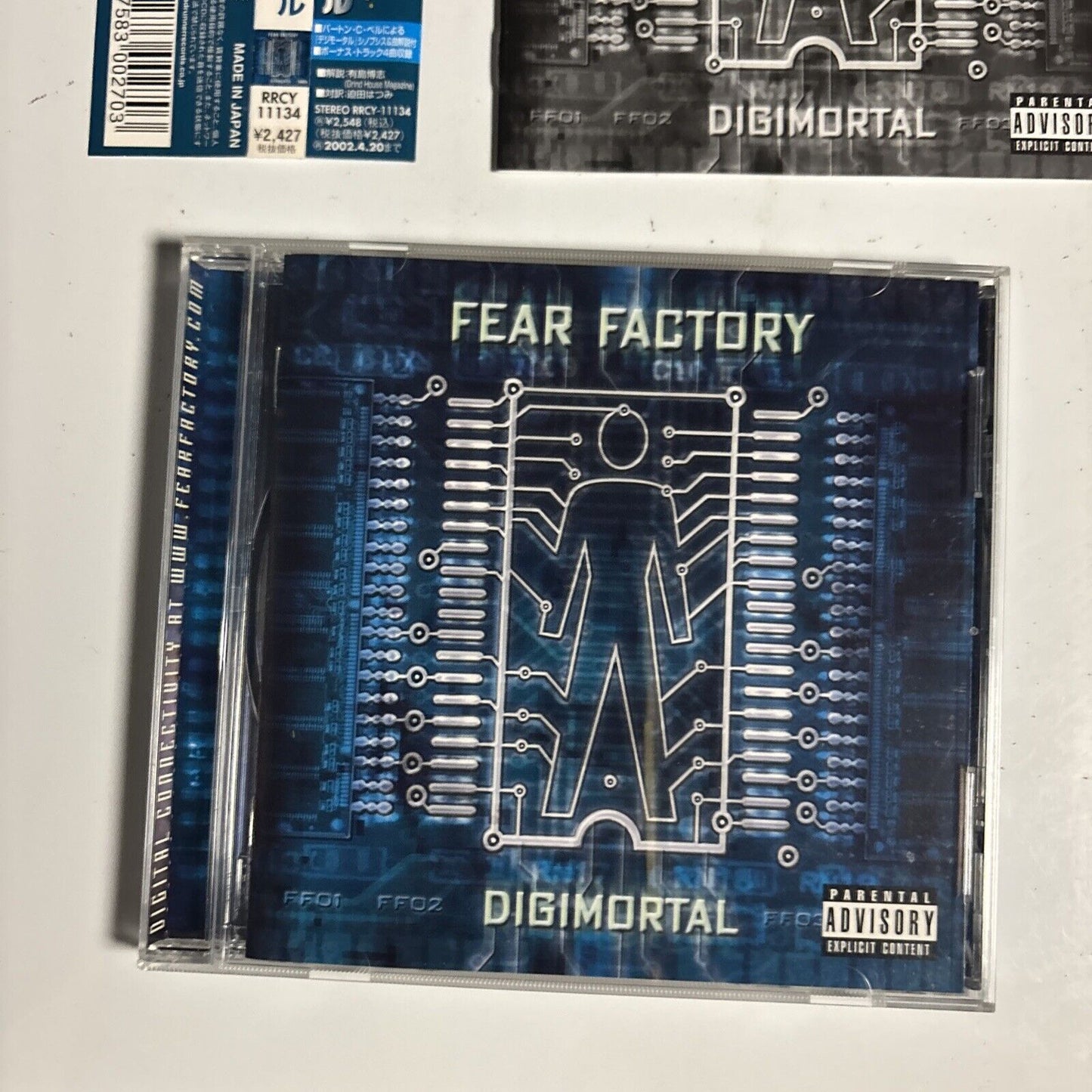 Fear Factory – Digimortal (CD, 2001) rrcy-11134 Japan obi
