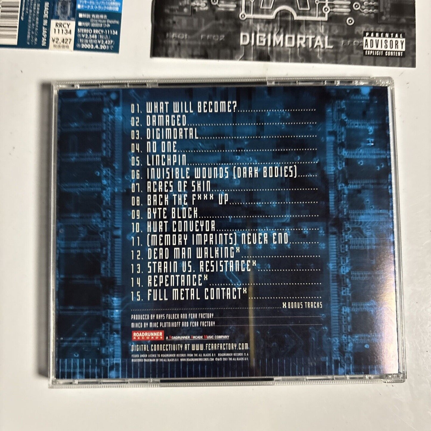 Fear Factory – Digimortal (CD, 2001) rrcy-11134 Japan obi