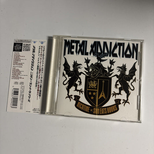 Nicotine / Sun Eats Hours – Metal Addiction (CD, 2006) skyr-0090 Japan obi