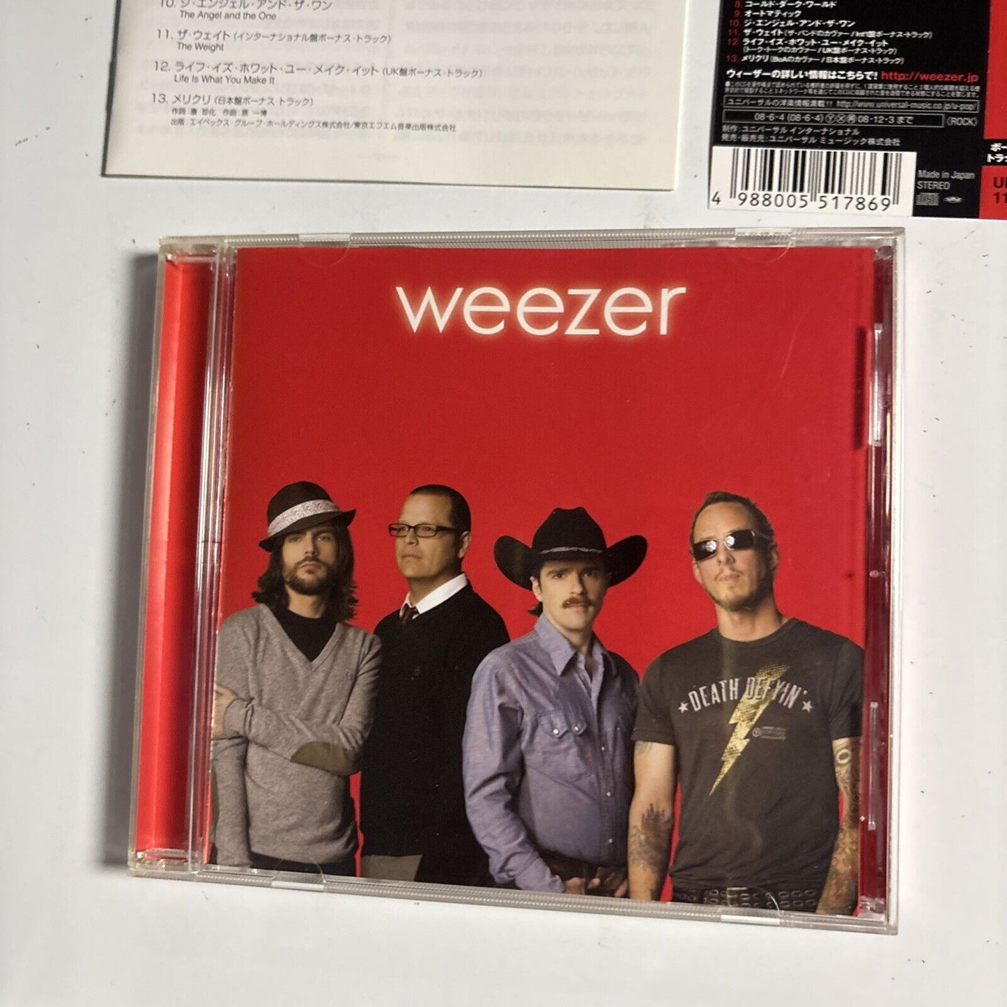 Weezer – Weezer [Red Album] (CD, 2008) uicf-1102 Japan Bonus Track, obi
