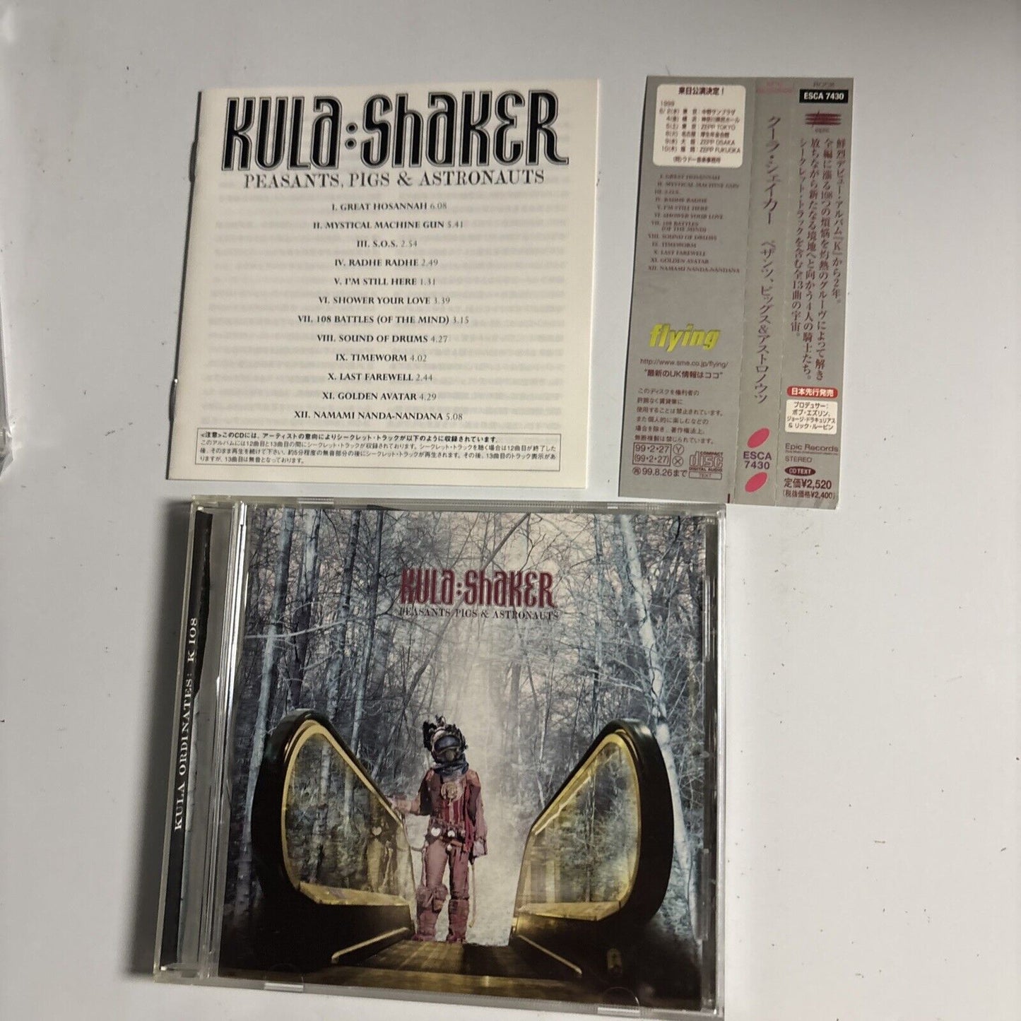 Kula Shaker – Peasants, Pigs & Astronauts (CD, 1999) esca-7430 Japan obi