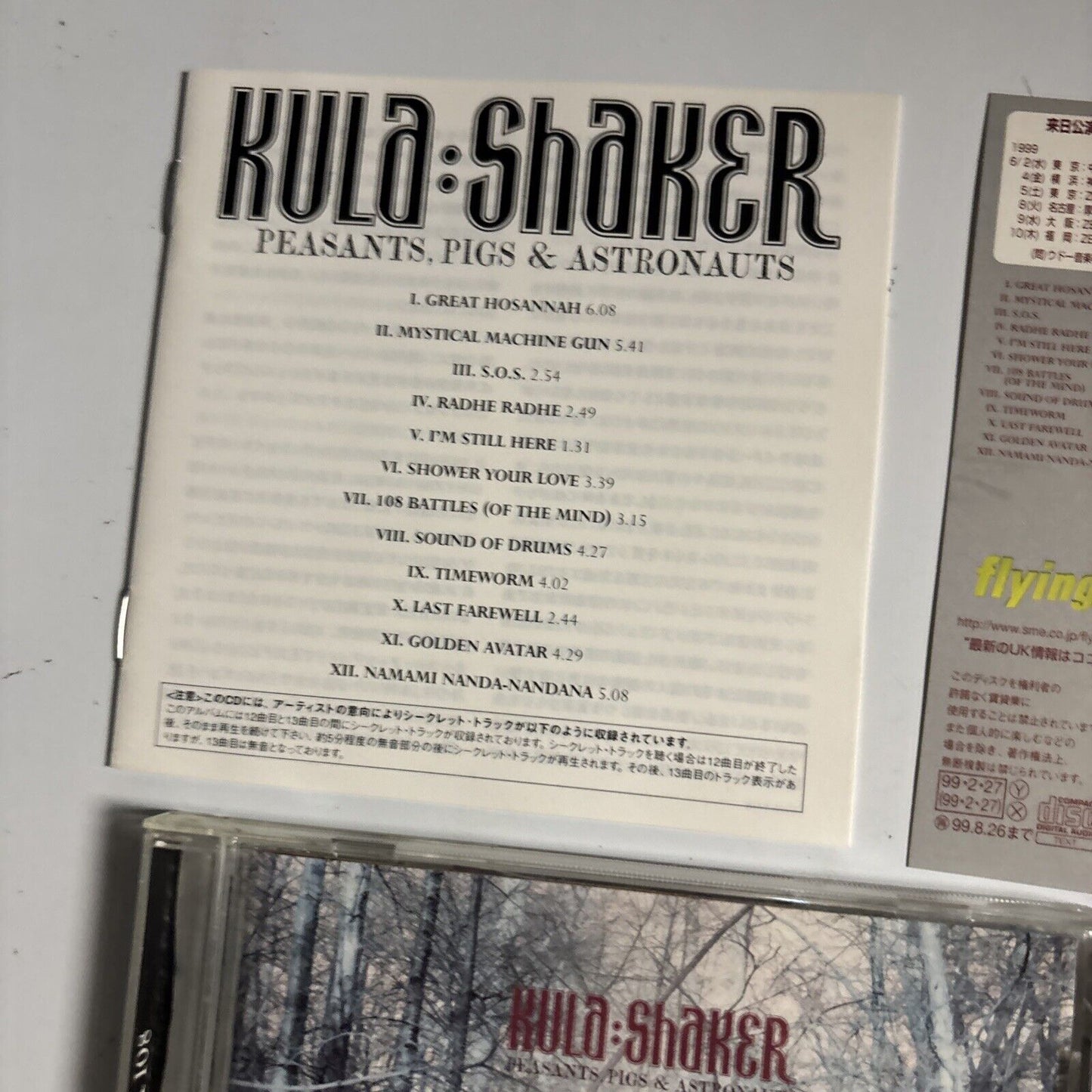Kula Shaker – Peasants, Pigs & Astronauts (CD, 1999) esca-7430 Japan obi
