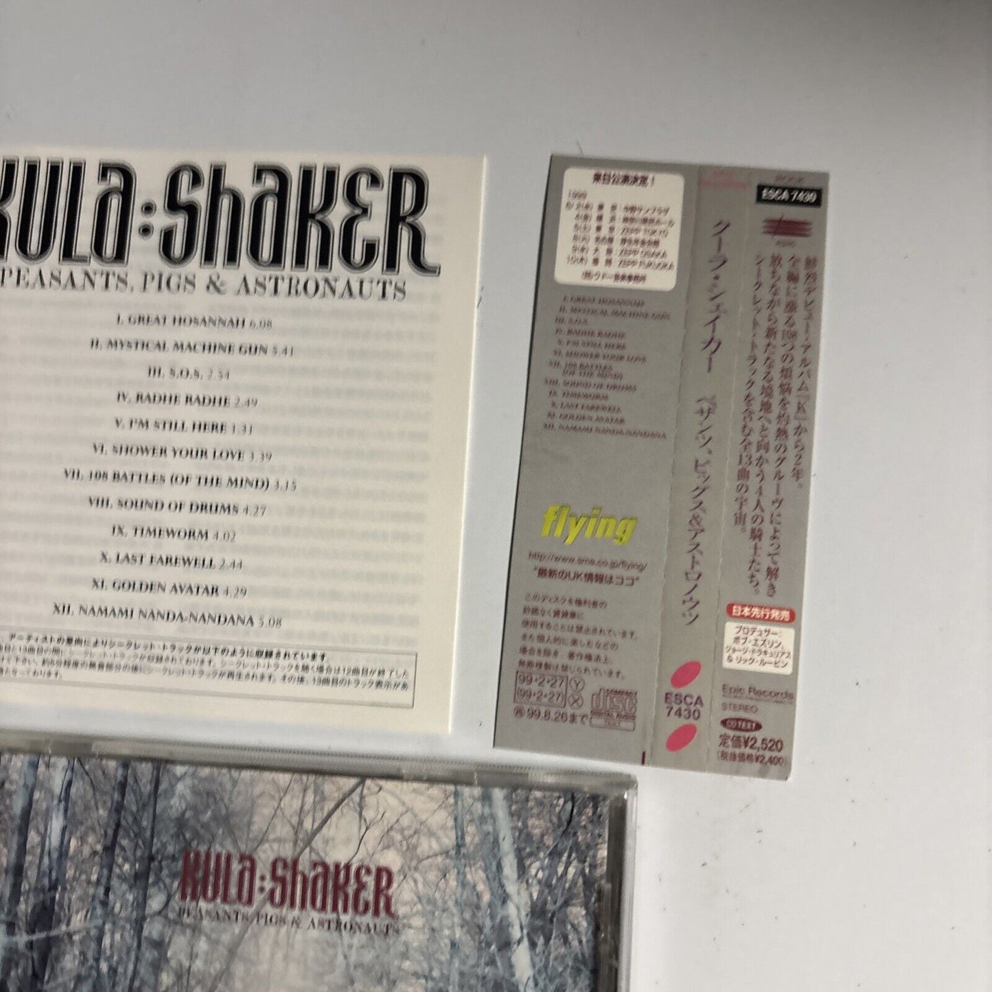 Kula Shaker – Peasants, Pigs & Astronauts (CD, 1999) esca-7430 Japan obi
