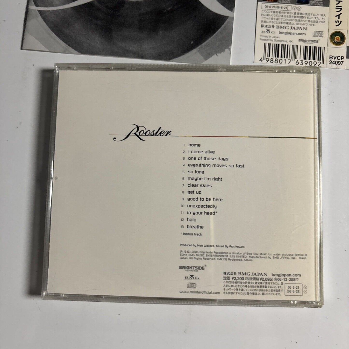 Rooster – Circles And Satellites (CD, 2006) bvcp-24097 Japan obi