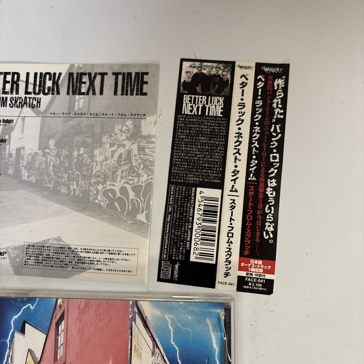 Better Luck Next Time – Start From Skratch (CD, 2007) face-041 Japan obi
