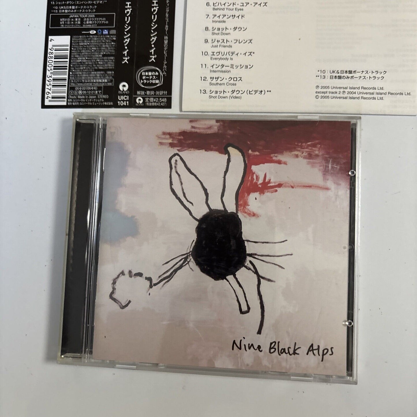 Nine Black Alps – Everything Is (CD, 2005) uici-1041 Japan obi
