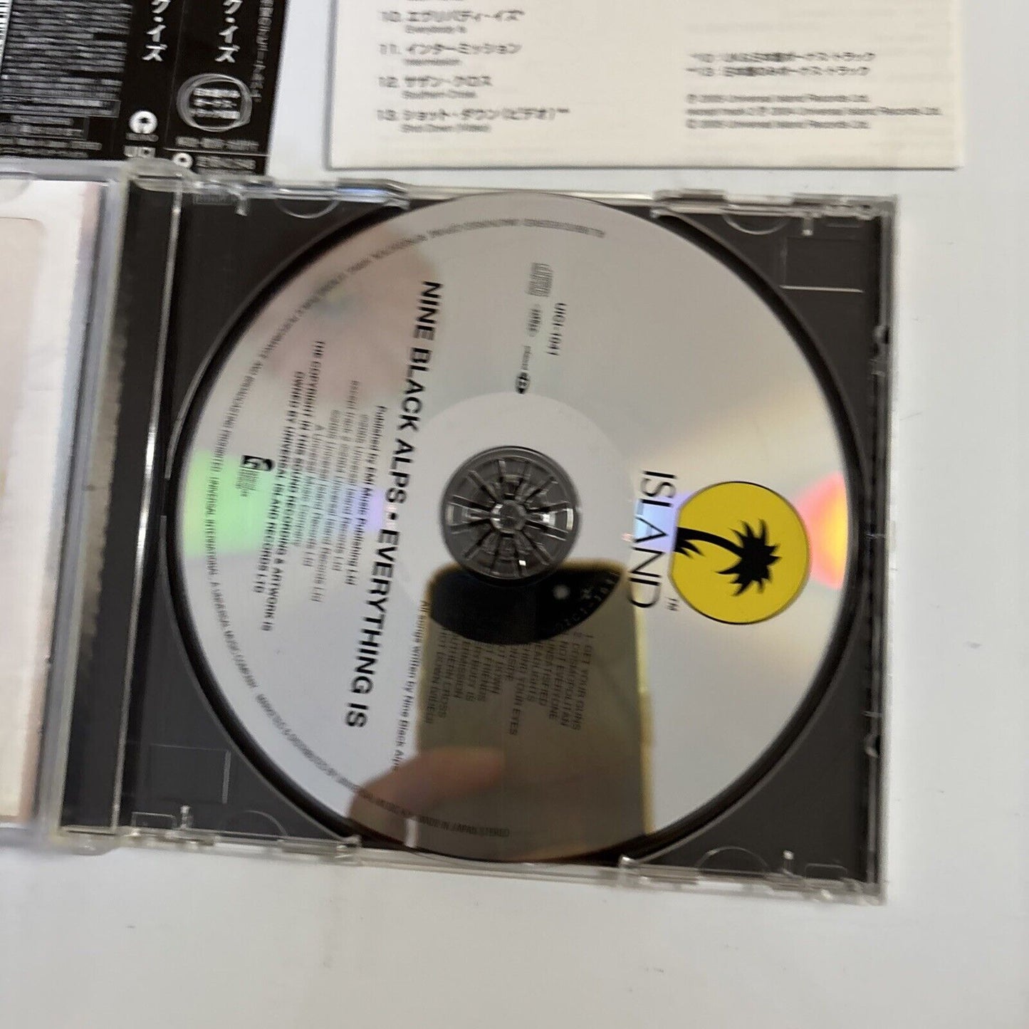 Nine Black Alps – Everything Is (CD, 2005) uici-1041 Japan obi