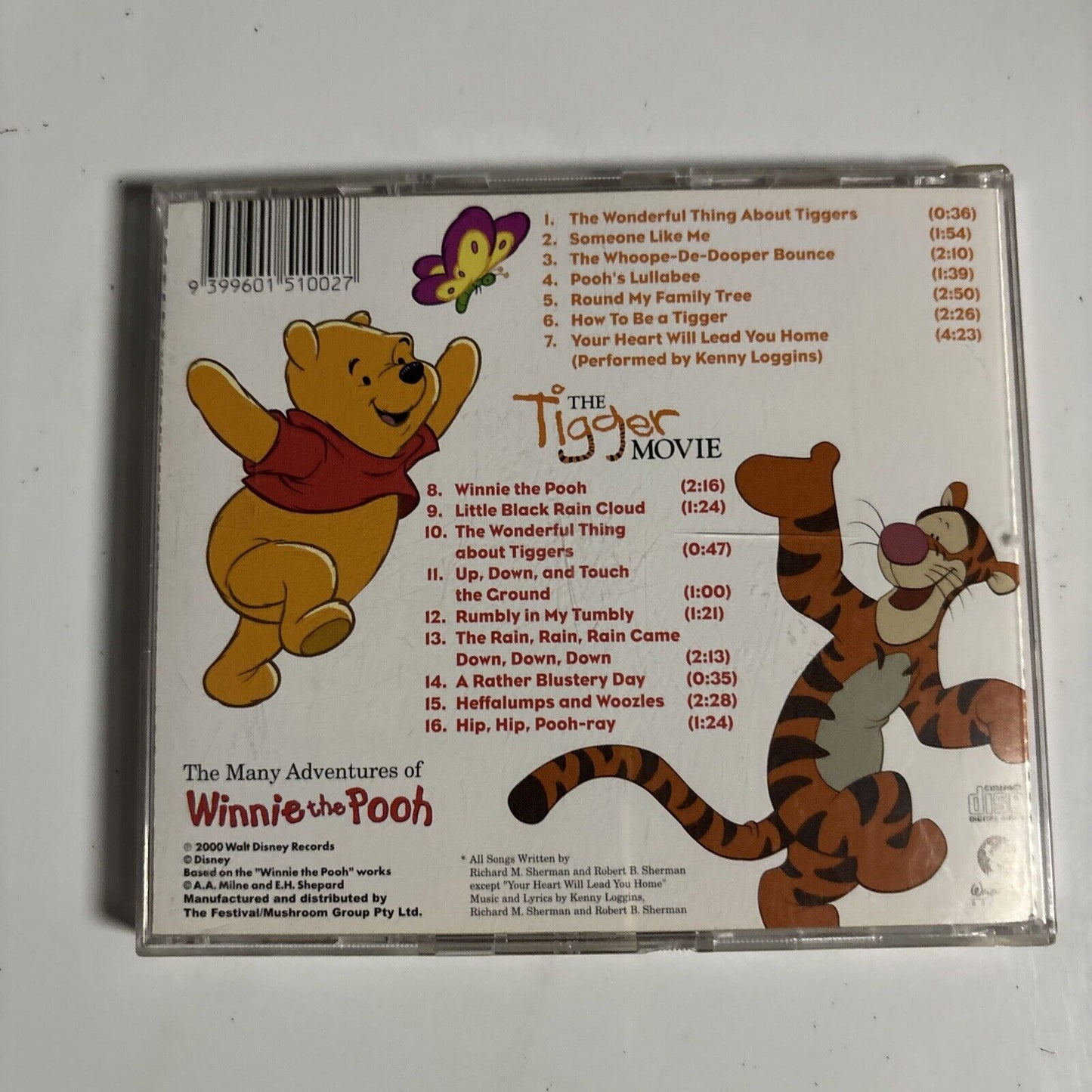 Songs From The Tigger Movie & The Many Adventures Of Winnie The Pooh (CD, 2000)