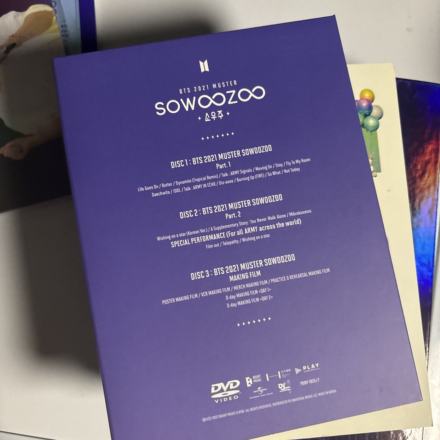 BTS 2021 Muster Sowoozoo Japan Version (DVD 3-Disc)  Region 2 PhotoBook PostCard