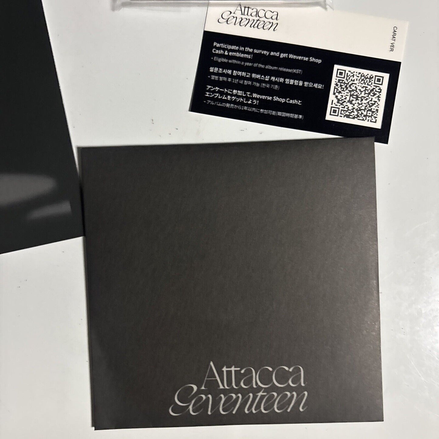 SEVENTEEN 9th Mini Album Attacca CARAT Ver. Wonwoo CD 2021 PhotoBook Photocard
