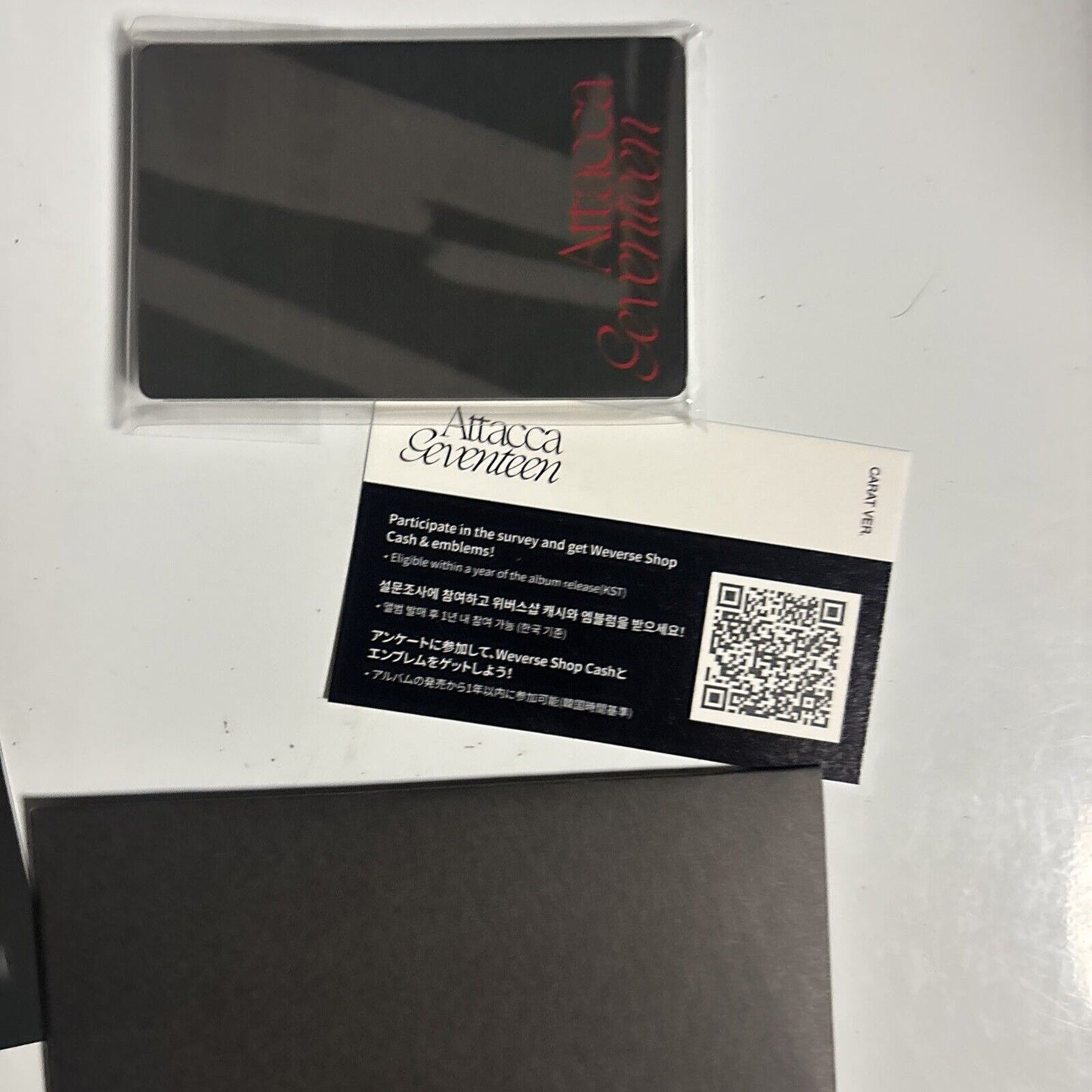 SEVENTEEN 9th Mini Album Attacca CARAT Ver. Wonwoo CD 2021 PhotoBook Photocard