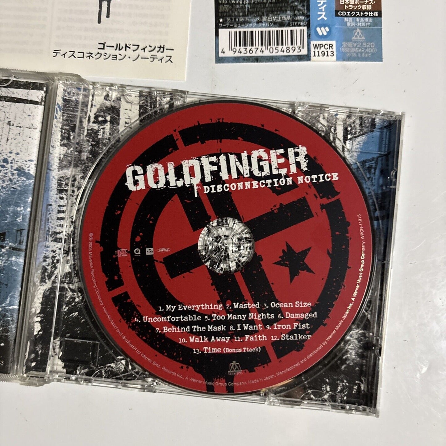 Goldfinger – Disconnection Notice (CD, 2005) wpcr-11913 Japan Bonus Track, obi