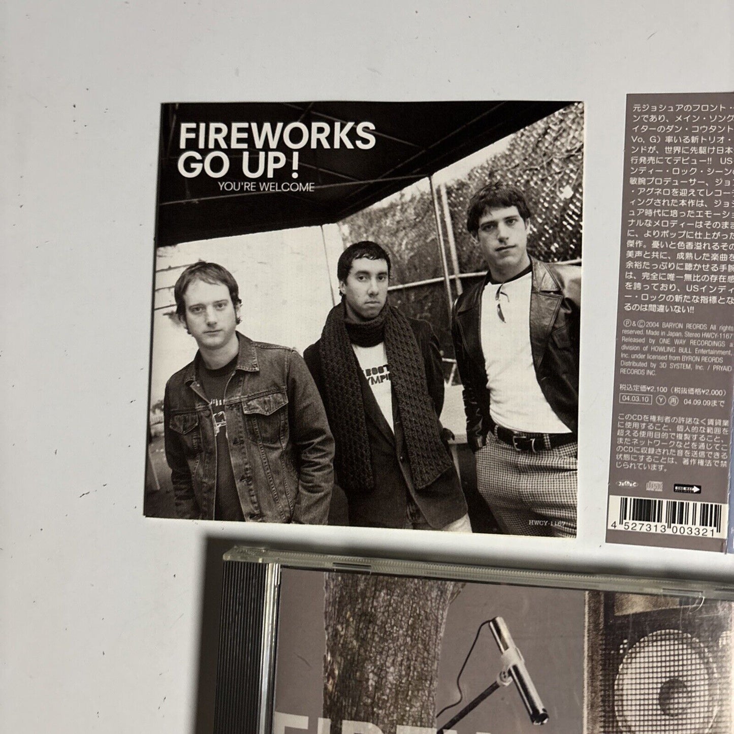 Fireworks Go Up! – You're Welcome (CD, 2004) hwcy-1167 Japan obi