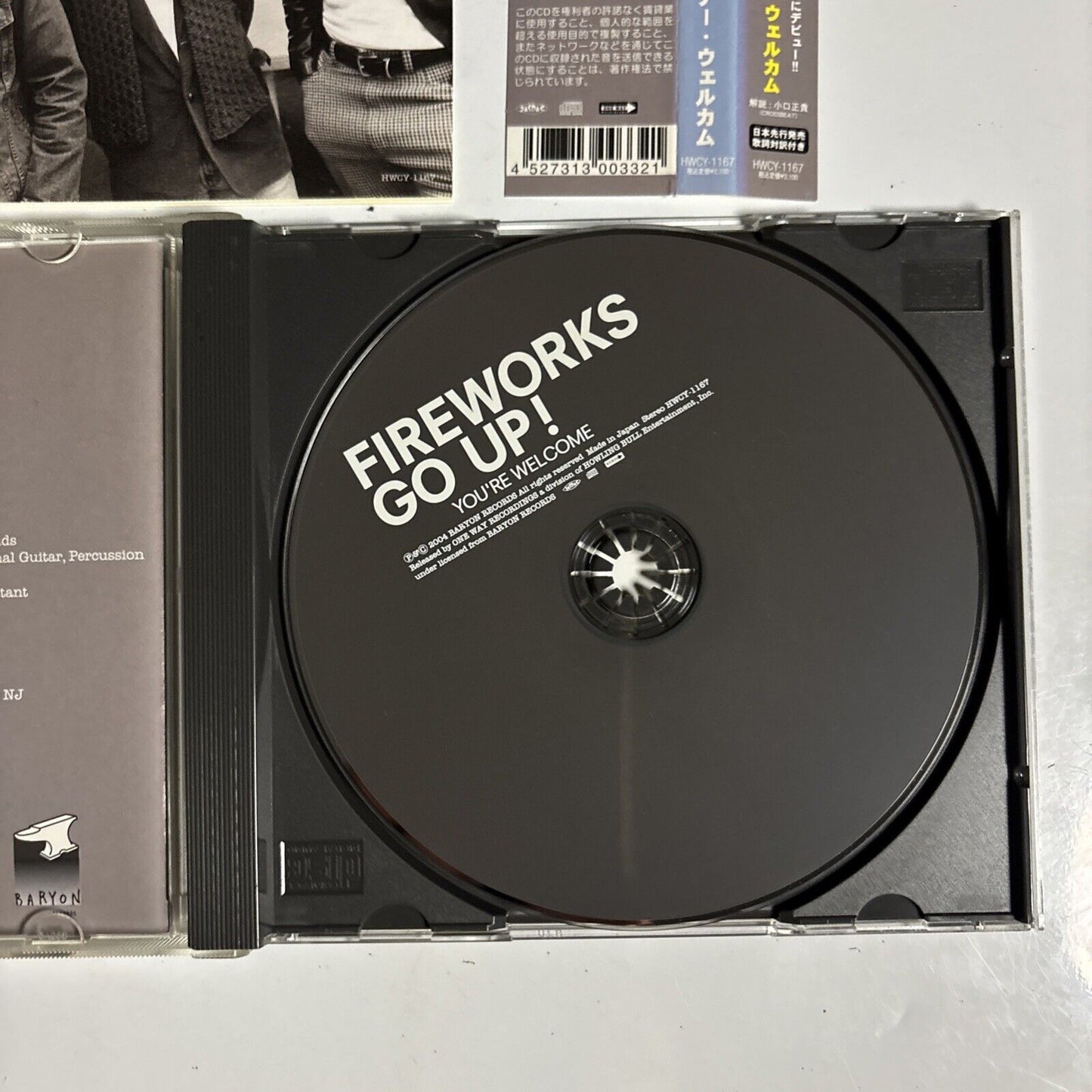 Fireworks Go Up! – You're Welcome (CD, 2004) hwcy-1167 Japan obi