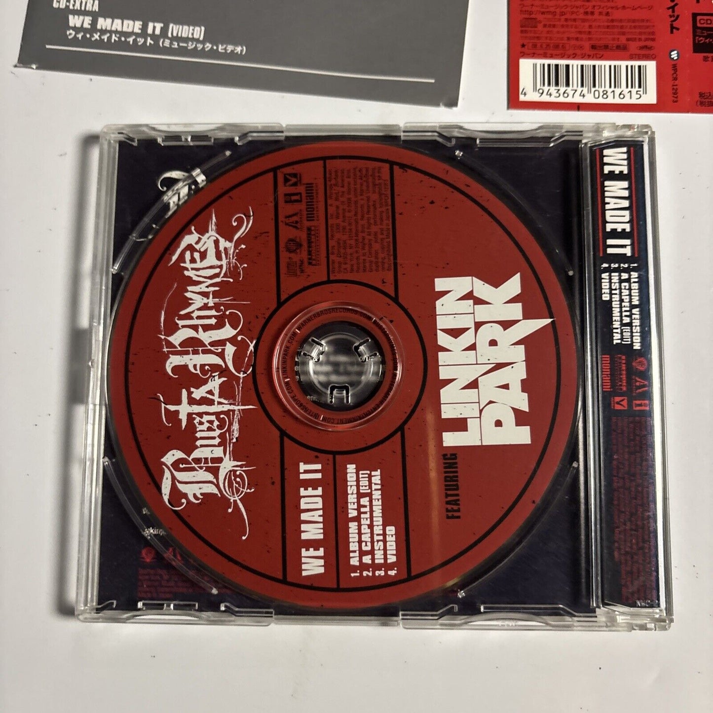 Busta Rhymes Featuring Linkin Park – We Made It (CD, 2008) wpcr-12973 Japan obi