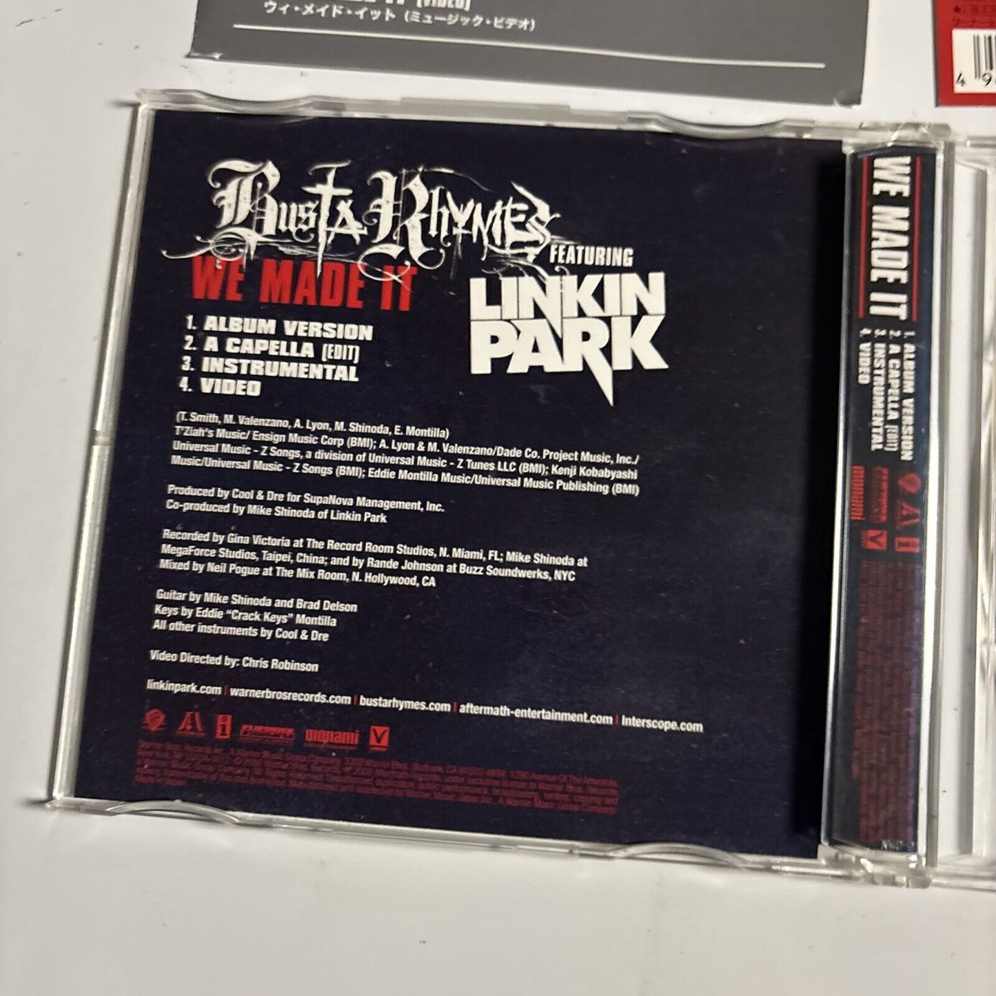 Busta Rhymes Featuring Linkin Park – We Made It (CD, 2008) wpcr-12973 Japan obi