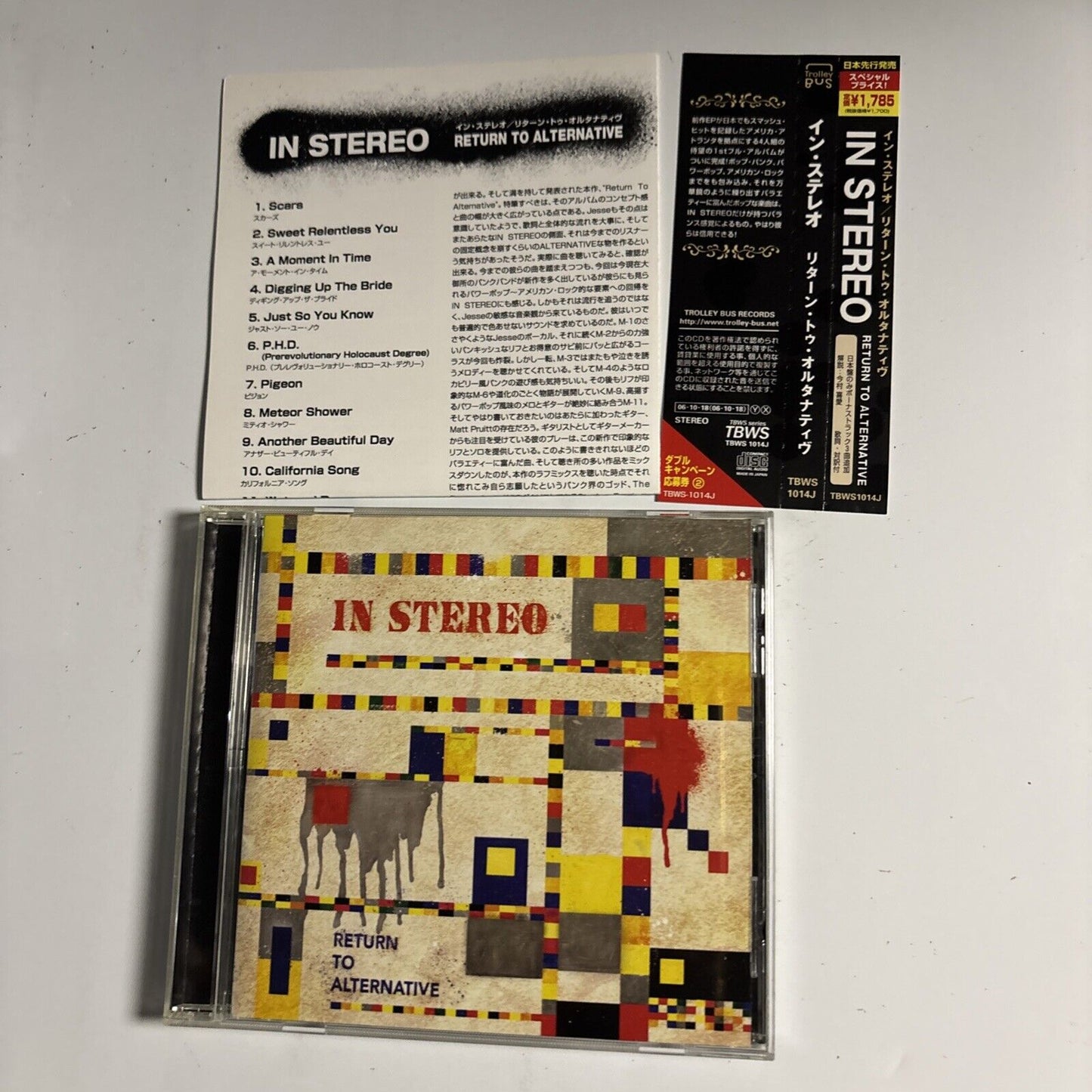 In Stereo – Return To Alternative (CD, 2006) tbws-1014j Japan Bonus Track, obi