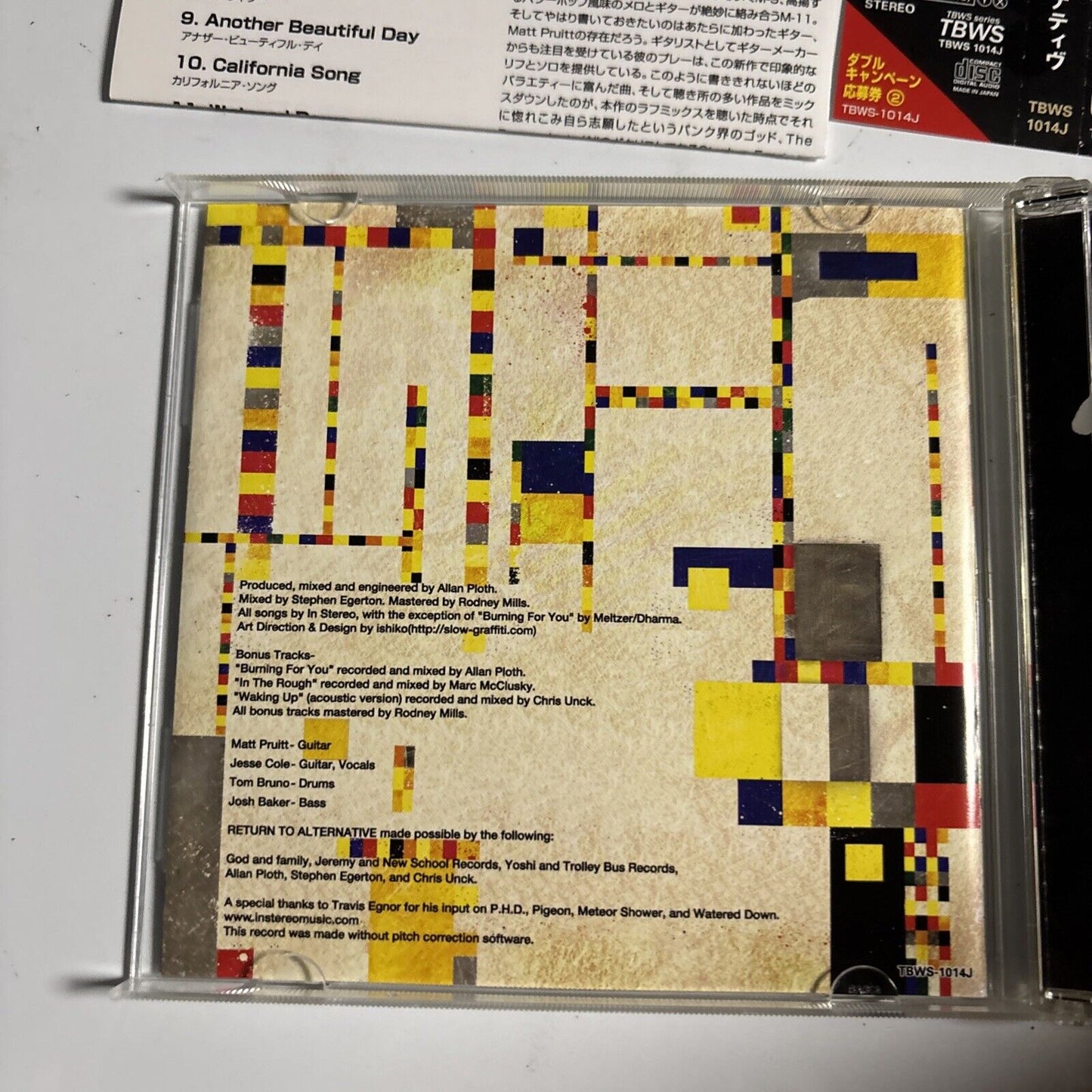 In Stereo – Return To Alternative (CD, 2006) tbws-1014j Japan Bonus Track, obi