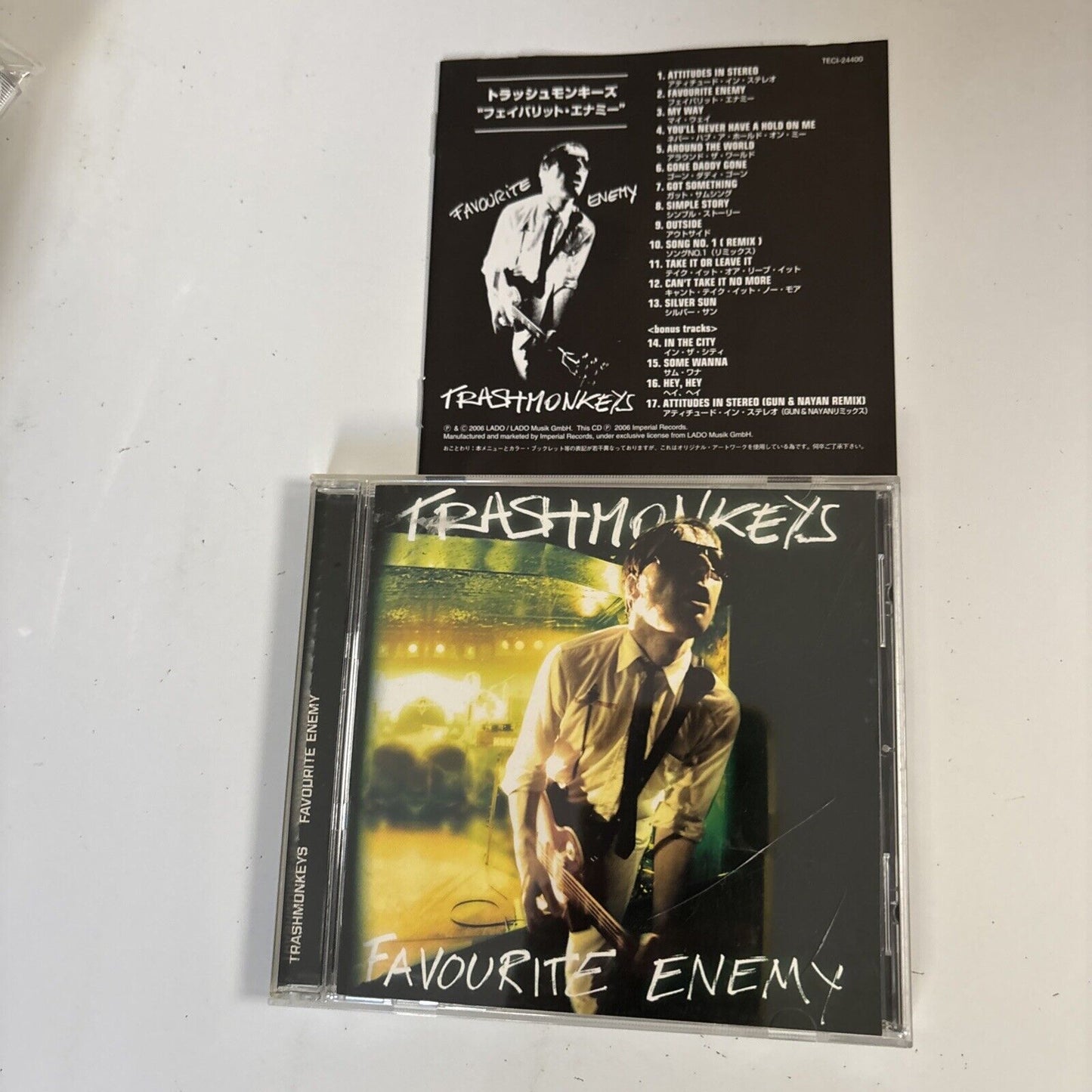 Trashmonkeys – Favourite Enemy (CD, 2007) teci-24400 Japan