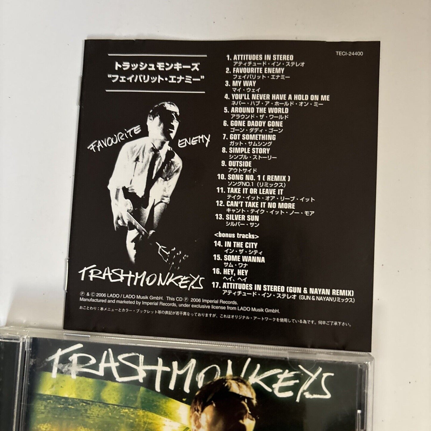 Trashmonkeys – Favourite Enemy (CD, 2007) teci-24400 Japan