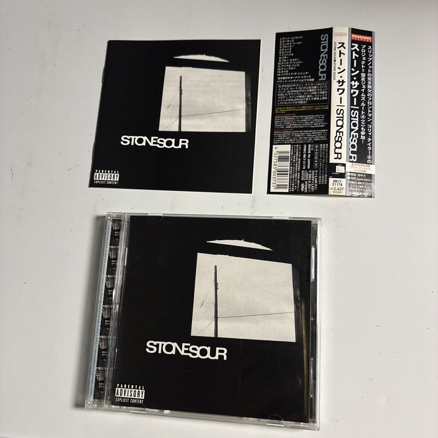 Stone Sour – Stone Sour (CD, 2002) rrcy-21178 Japan obi