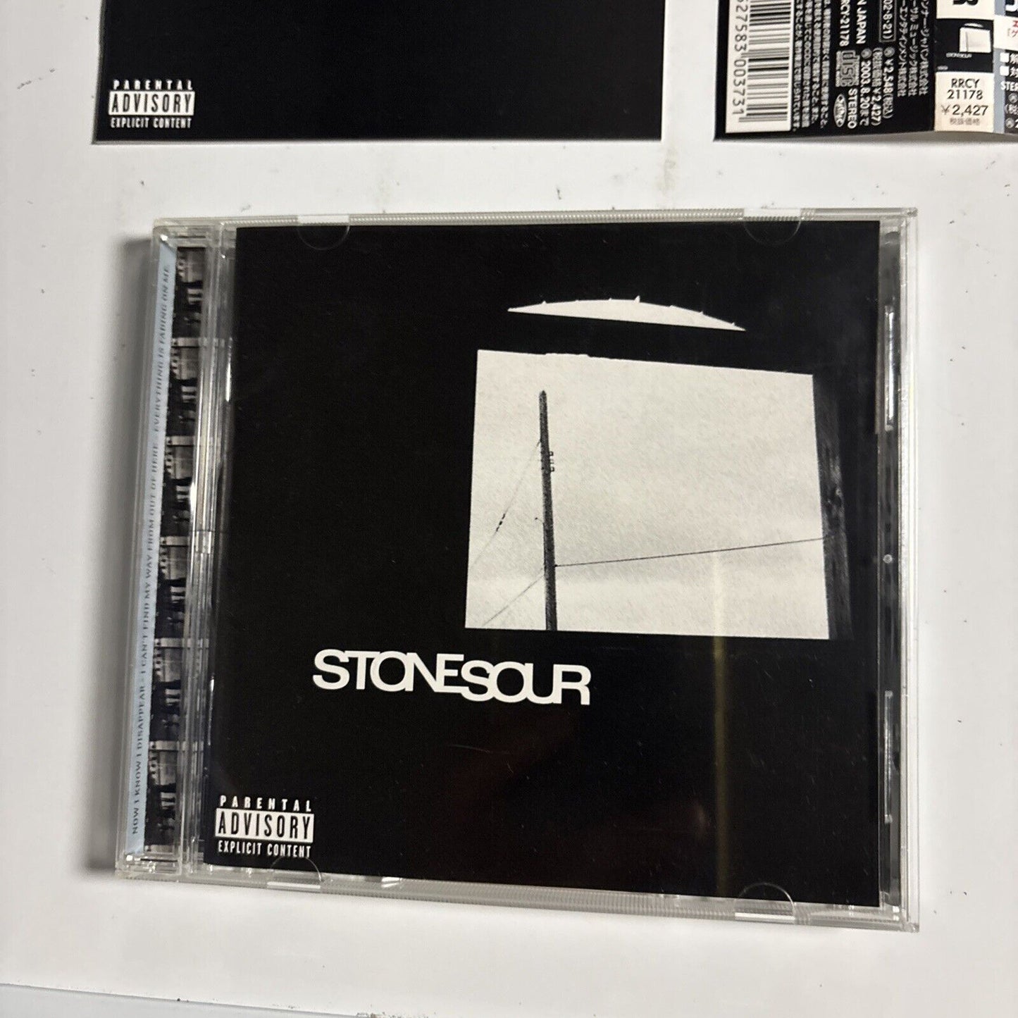 Stone Sour – Stone Sour (CD, 2002) rrcy-21178 Japan obi