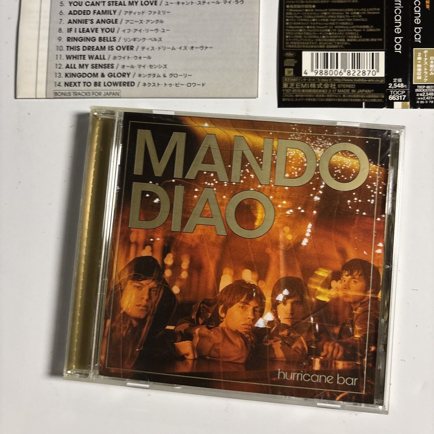 Mando Diao – Hurricane Bar (CD, 2004) tocp-66317 Japan obi