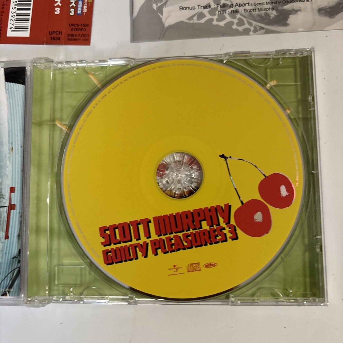 Scott Murphy – Guilty Pleasures 3 (CD, 2008) upch-1634 Japan Bonus Track, obi