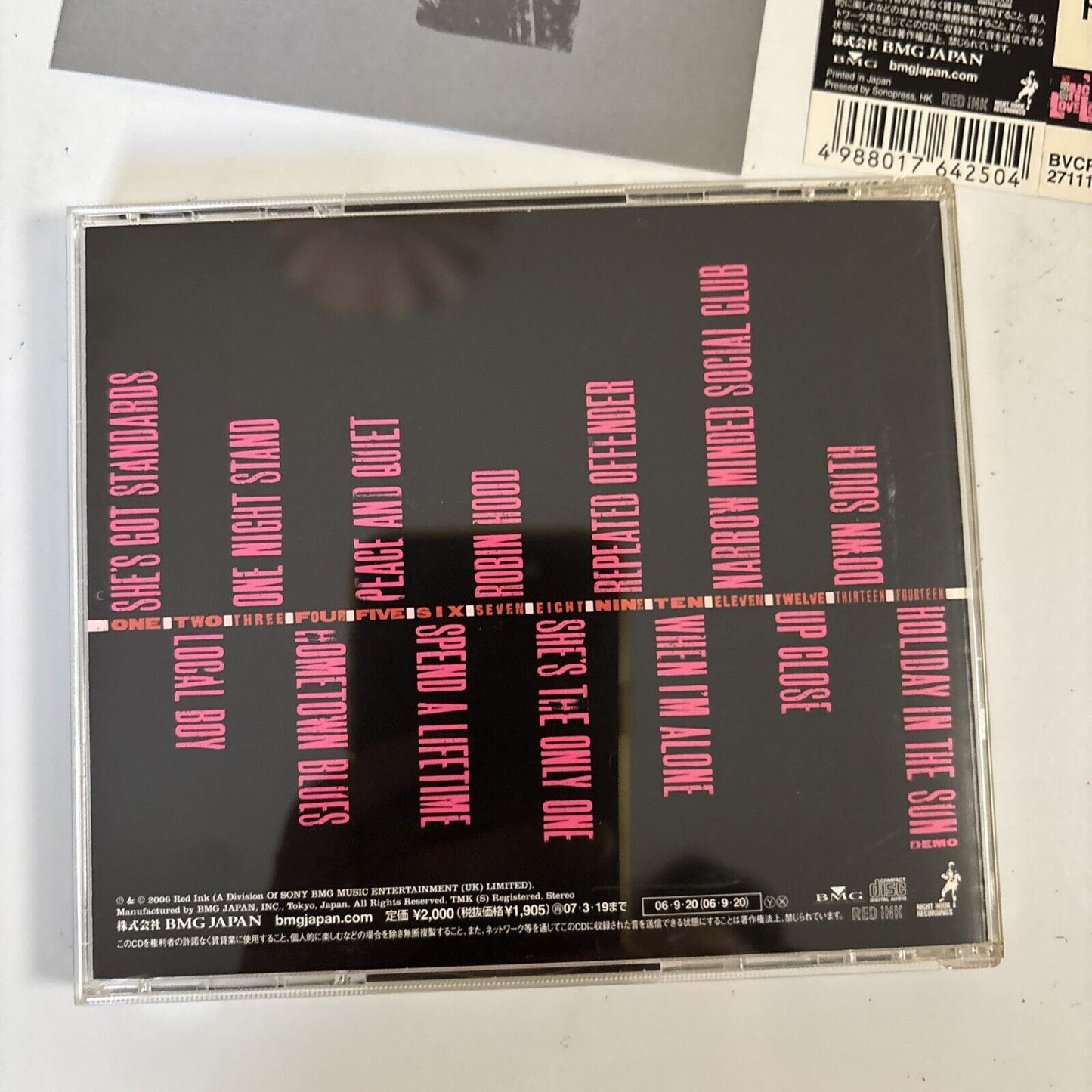 The Rifles – No Love Lost (CD, 2006) bvcp-27111 Japan Bonus Track, obi