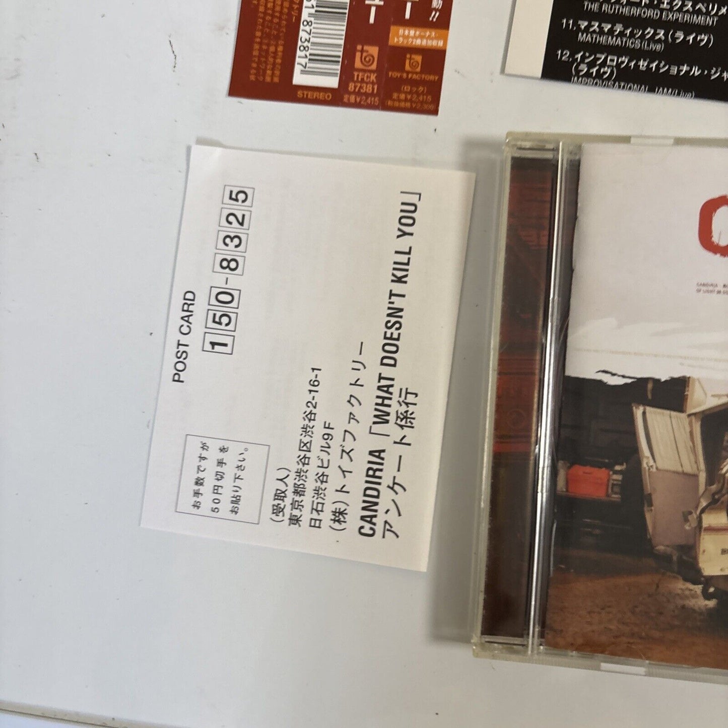 Candiria – What Doesn't Kill You... (CD, 2004) tfck-87381 Japan obi