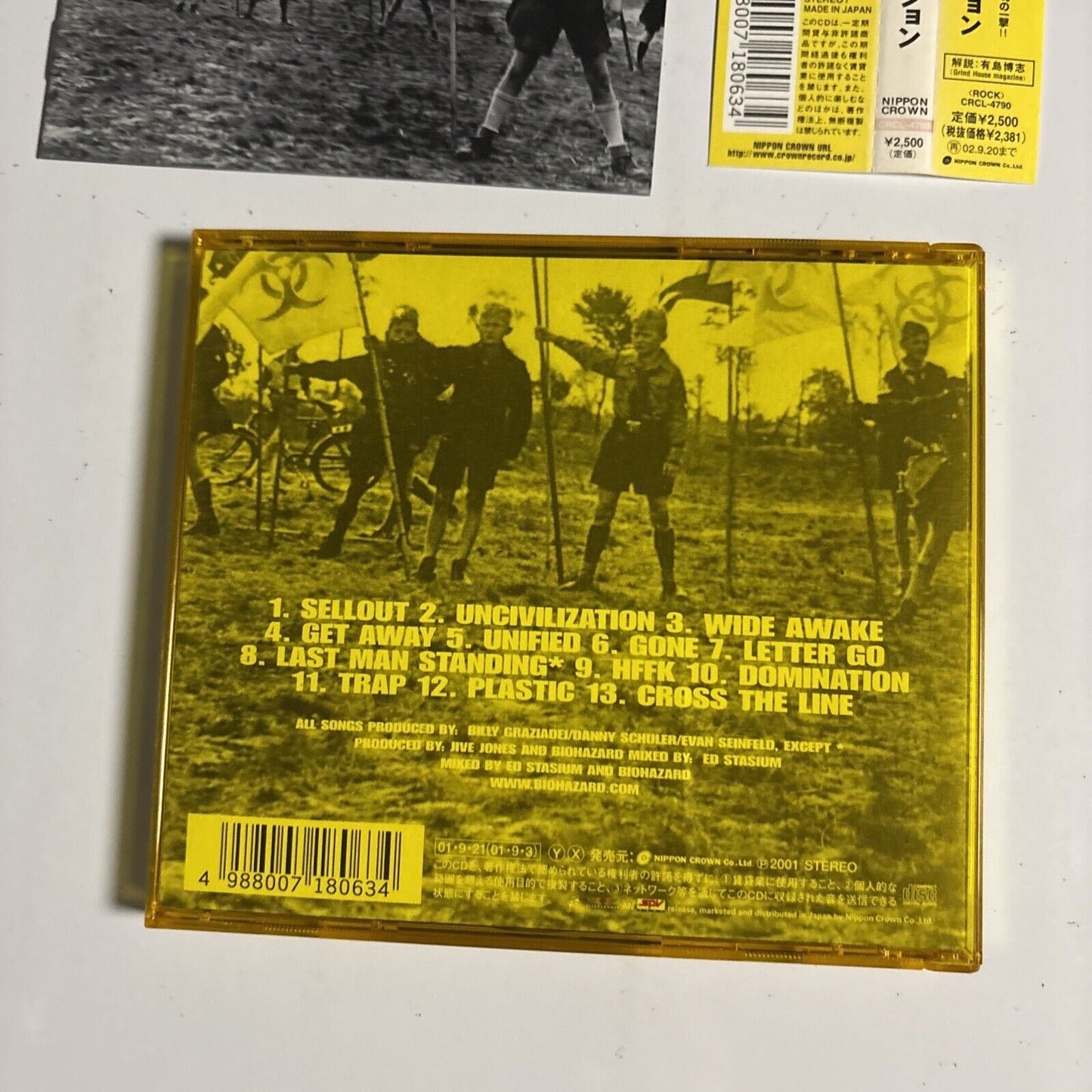 Biohazard – Uncivilization (CD, 2001) crcl-4790 Japan obi