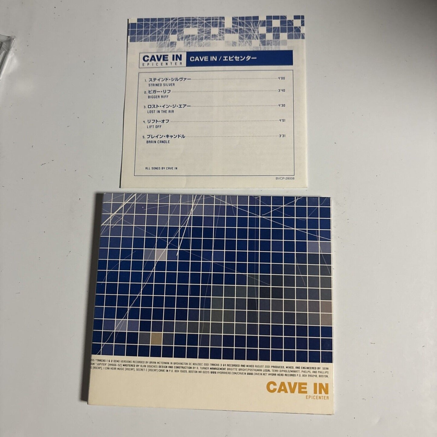 Cave In – Epicenter (2002, digipack, CD) bvcp-28008 Japan digipack