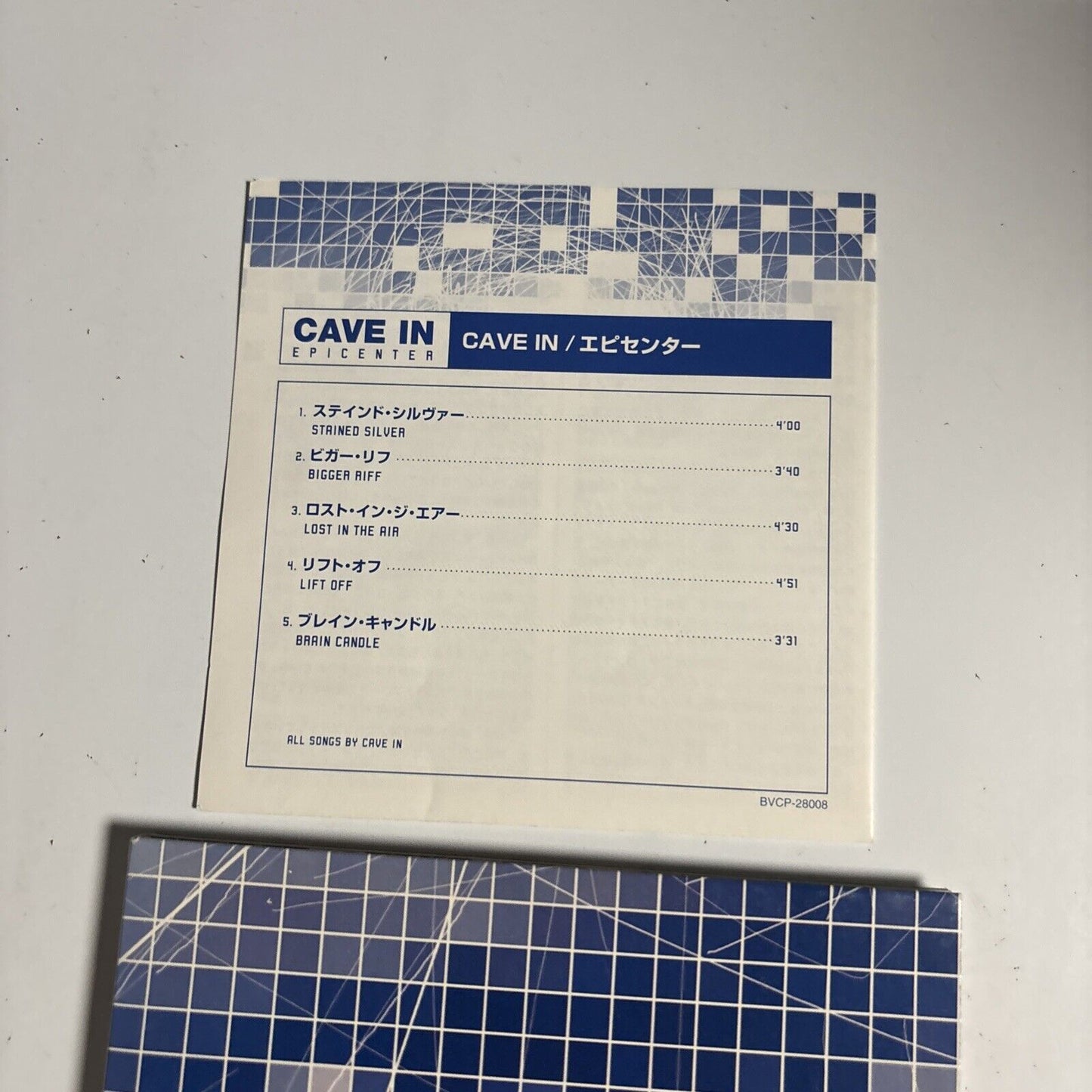 Cave In – Epicenter (2002, digipack, CD) bvcp-28008 Japan digipack