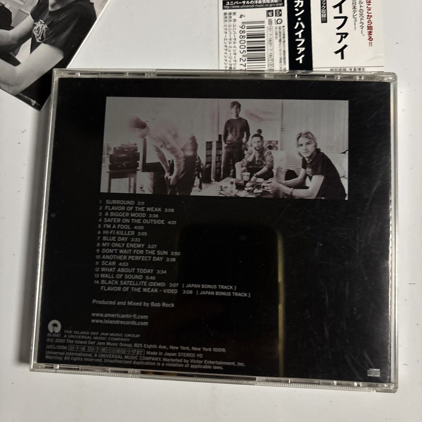 American Hi-Fi – American Hi-Fi (CD, 2001) uicl-1006 Japan obi