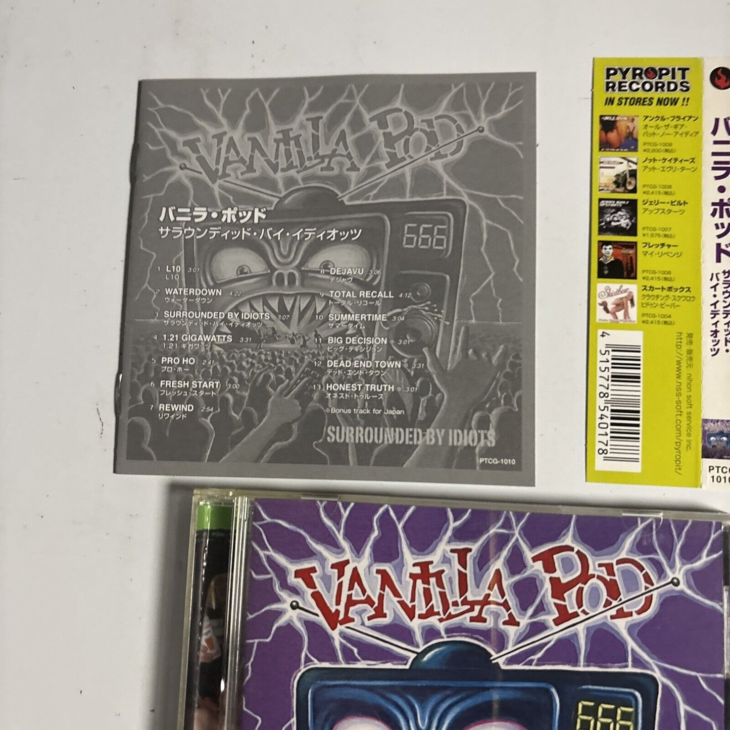 Vanilla Pod – Surrounded By Idiots (CD, 2004) ptcg-1010 Japan Bonus Track, obi