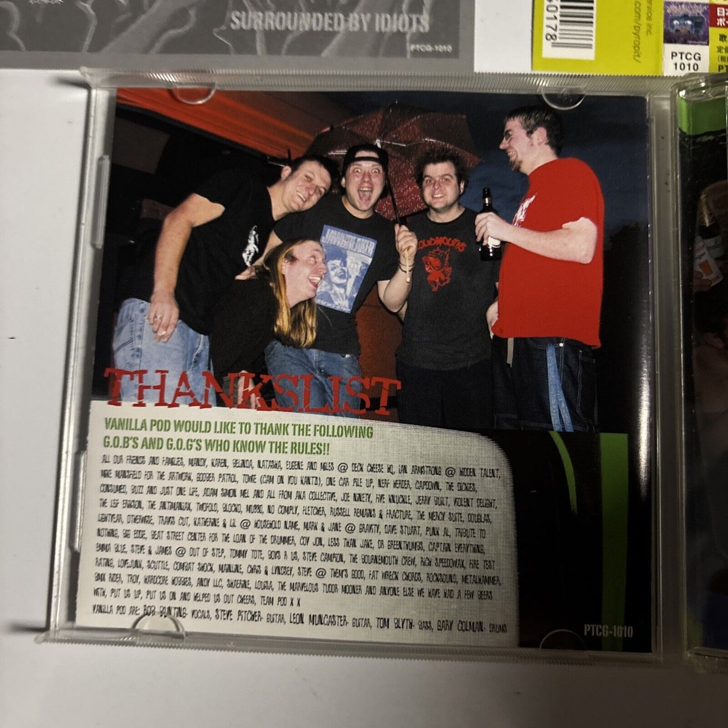 Vanilla Pod – Surrounded By Idiots (CD, 2004) ptcg-1010 Japan Bonus Track, obi