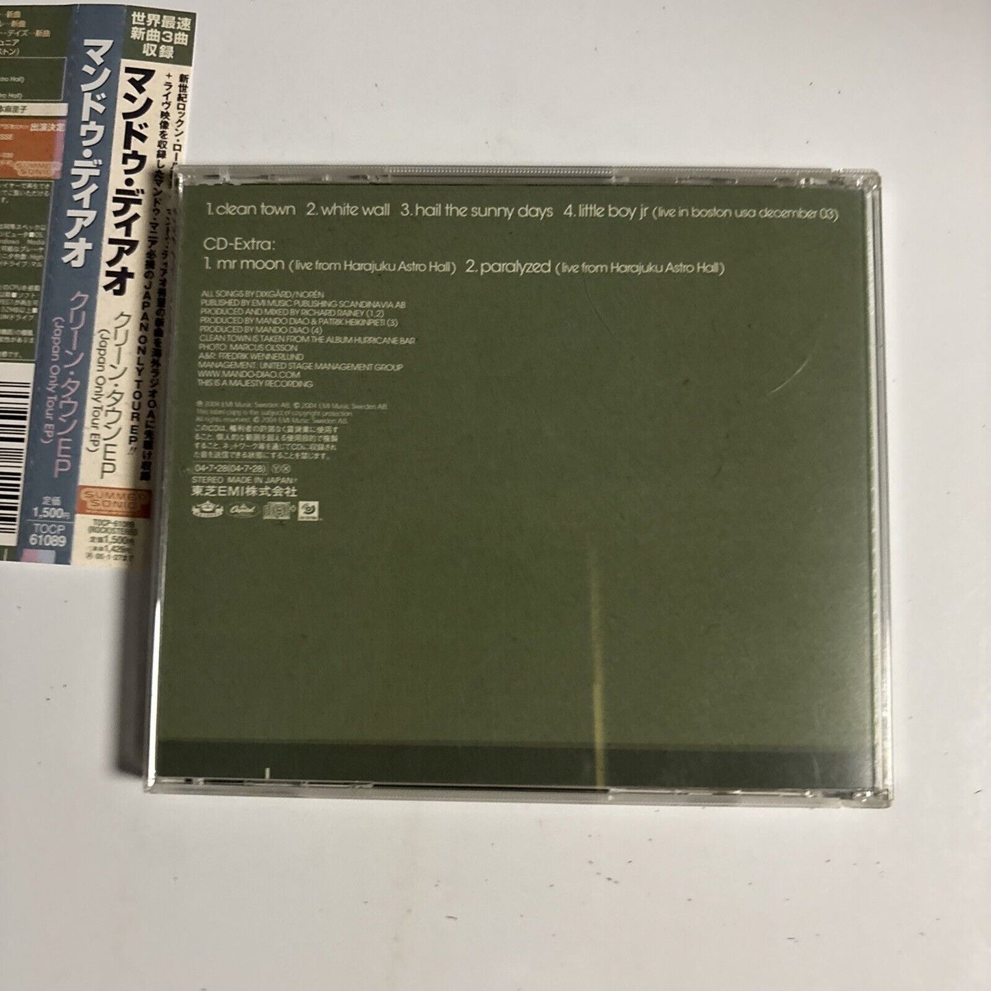 Mando Diao – Clean Town EP (CD, 2004) tocp-61089 Japan obi
