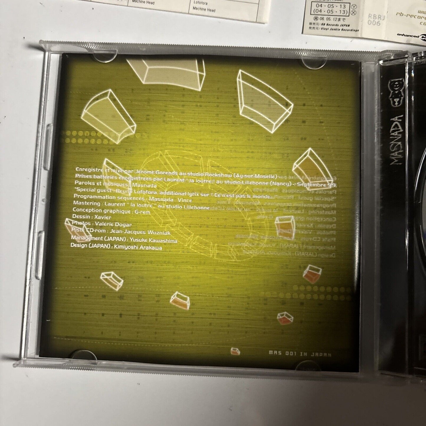 Masnada – Mas 001 (CD, 2004) rbrj-006 Japan obi