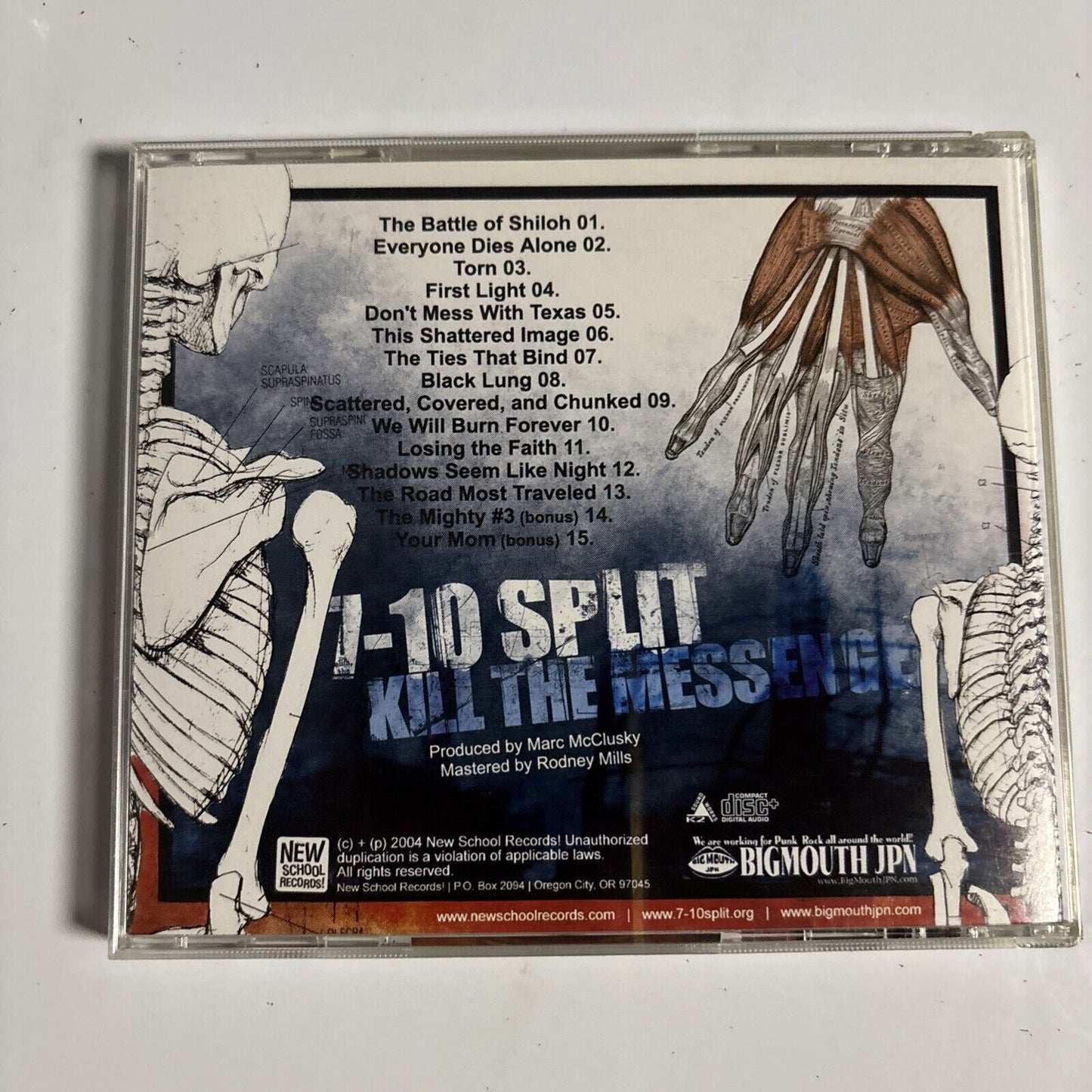 7-10 Split – Kill The Messenger (CD, 2004) bigmj-0031 Japan Bonus Track