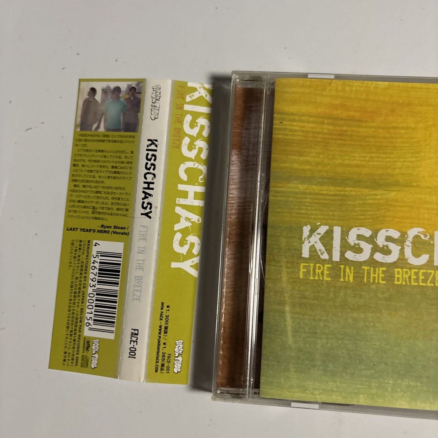 Kisschasy – Fire In The Breeze (CD, 2004) face-001 Japan obi
