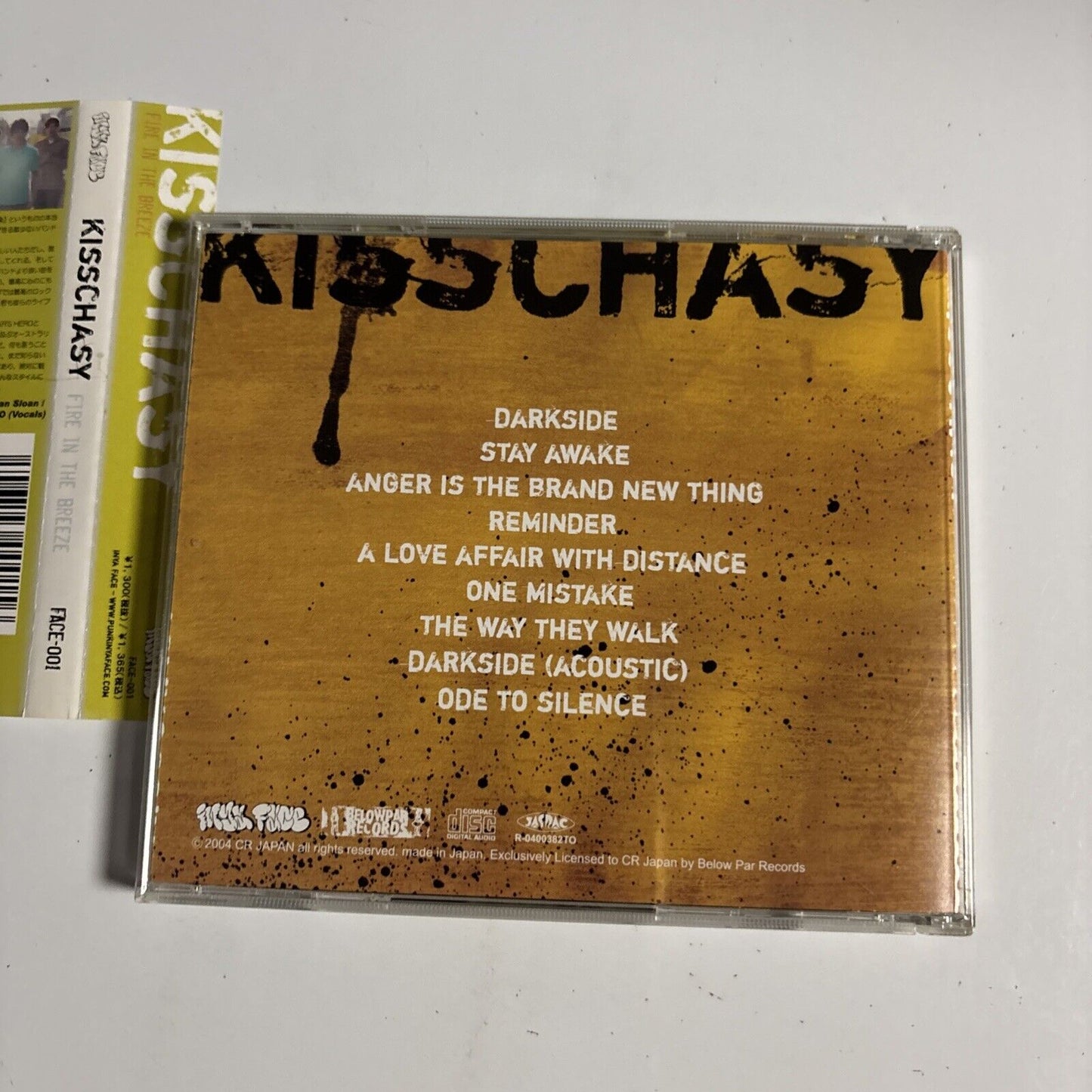 Kisschasy – Fire In The Breeze (CD, 2004) face-001 Japan obi
