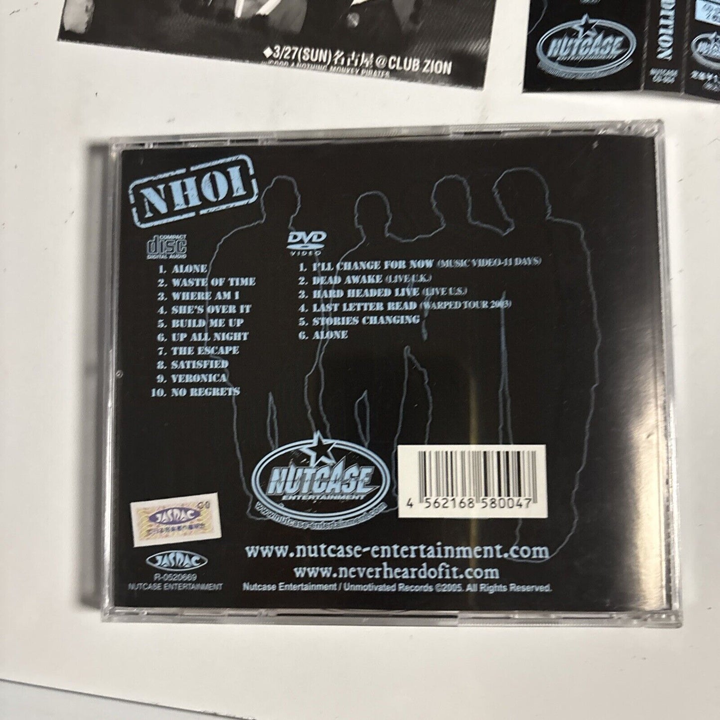 Never Heard Of It – Limited Edition (CD + DVD, 2005) nutcase-cd-004 Japan obi