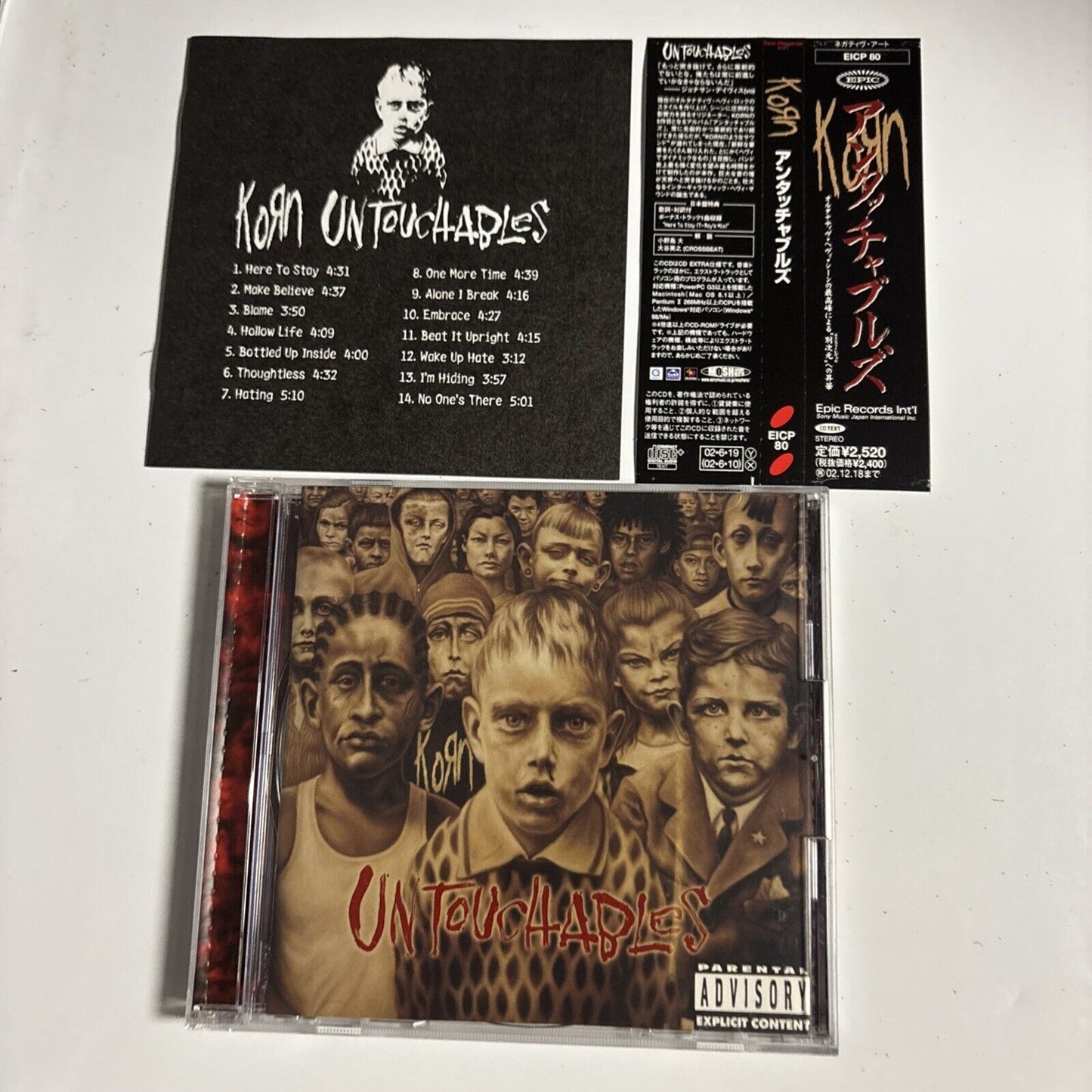 Korn – Untouchables (CD, 2002) eicp-80 Japan obi